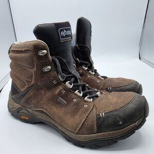 Ahnu Montara Womens 8.5 Brown Waterproof Hiking Boots Vibram Hiking Camping